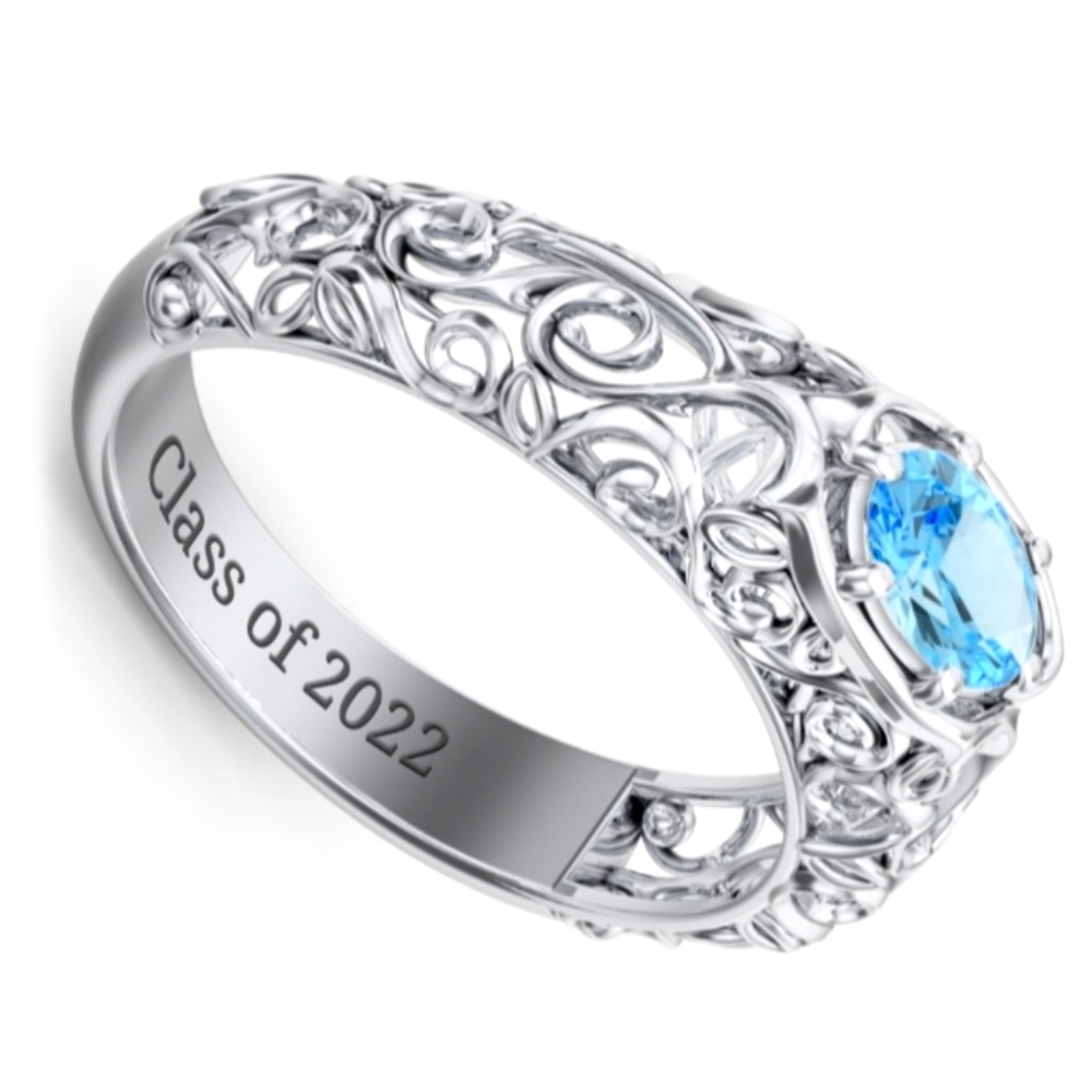 Unique and exquisite, this vintage-inspired design
